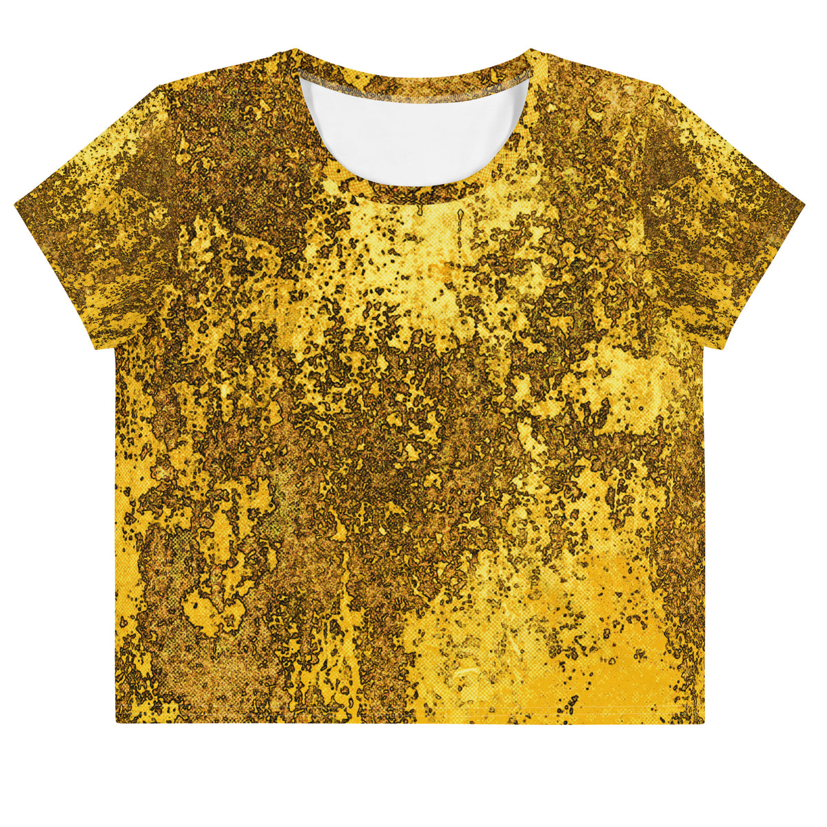 Timberland Travels All-Over Print Crop T-Shirt