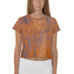 Rustic Retreat All-Over Print Crop T-Shirt