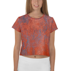 Stone Mirage All-Over Print Crop T-Shirt