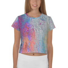 Stone Mosaic Crop T-Shirts