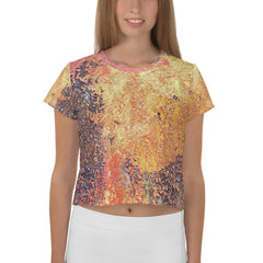 Rustic Floral Crop T-Shirts