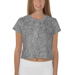 Weathered Wood Crop T-Shirt