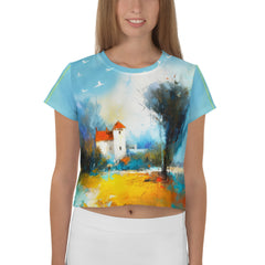 Aurora Borealis Women's Crop Tee