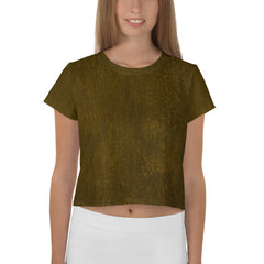 Silver Shimmer Women's Crop Tee