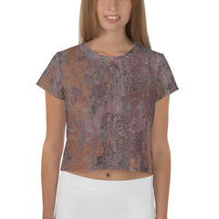 Shimmering Gold Women's Crop Tee