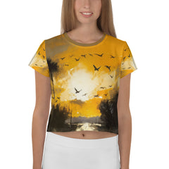 Desert Dreams Landscape Crop T-Shirt