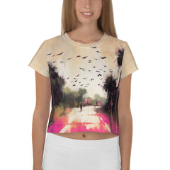 Meadow Blooms Landscape Crop T-Shirt