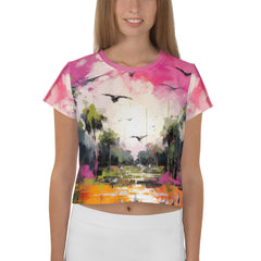 Waterfall Oasis Women's Crop Tee