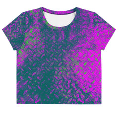 Velvet Crush Texture Crop T-Shirt