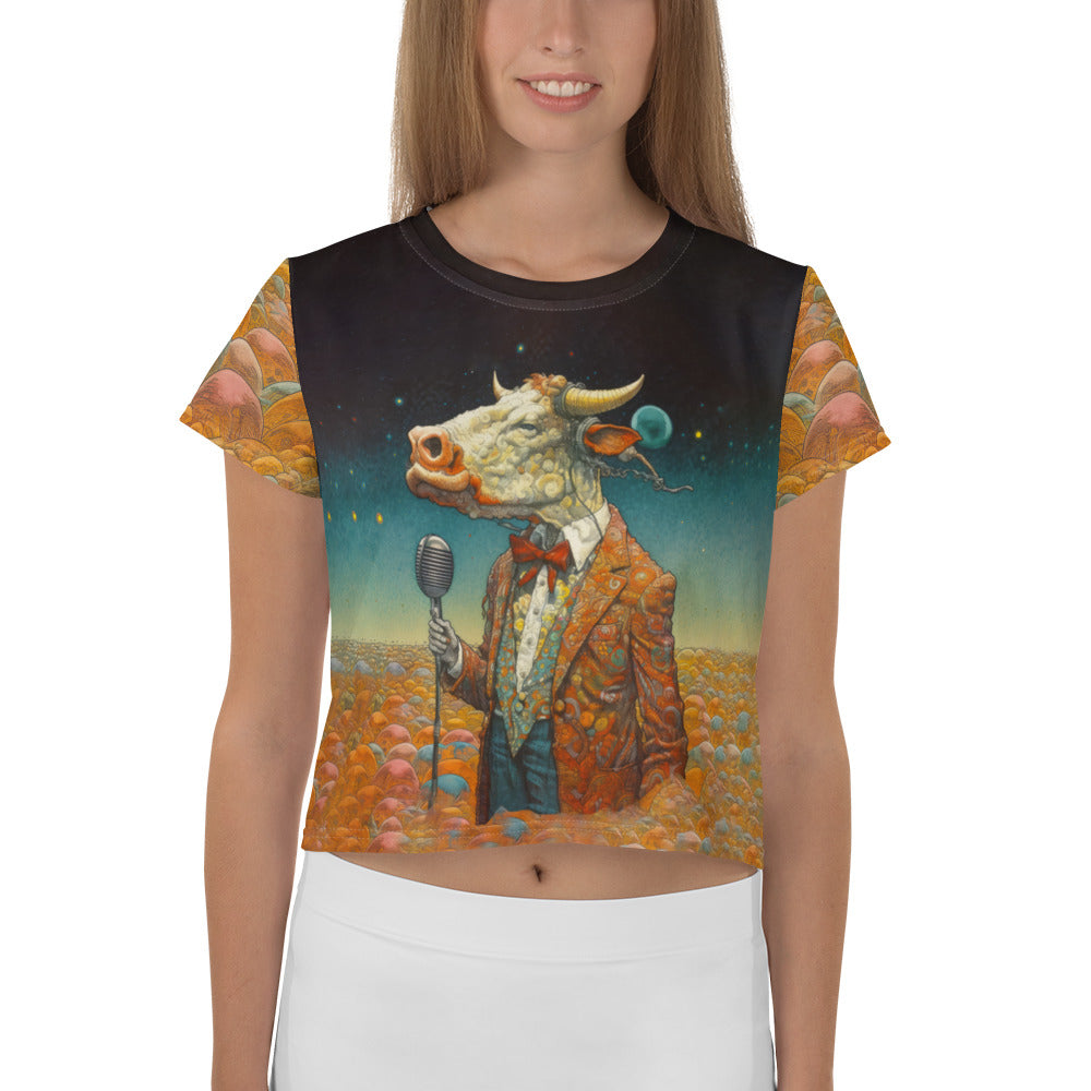 Goats of Majesty All-Over Print Crop T-Shirt