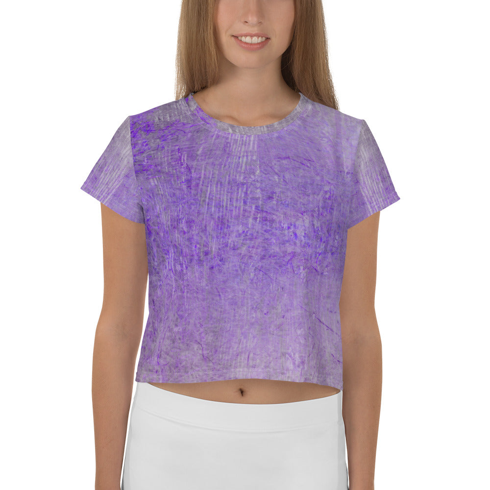 Microfiber Mastery Texture Crop T-Shirt