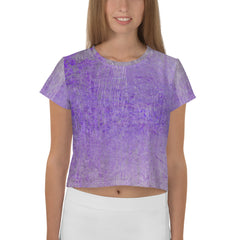 Microfiber Mastery Texture Crop T-Shirt