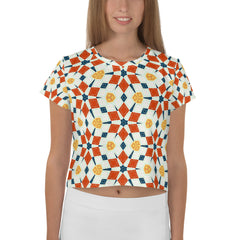 Radiant Kaleidoscope Women's Crop Tee