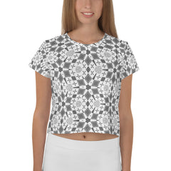 Serene Kaleidoscope Crop Tee