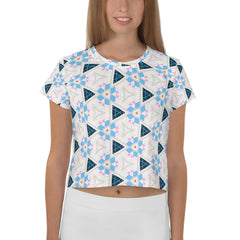 Diamond Cascade Crop T-Shirt