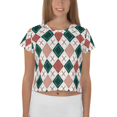 Diamond Symphony All-Over Print Crop T-Shirt