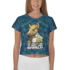 Farmyard Dream Pig Crop T-Shirt