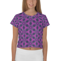 Geometric Elegance Women's Crop Tee