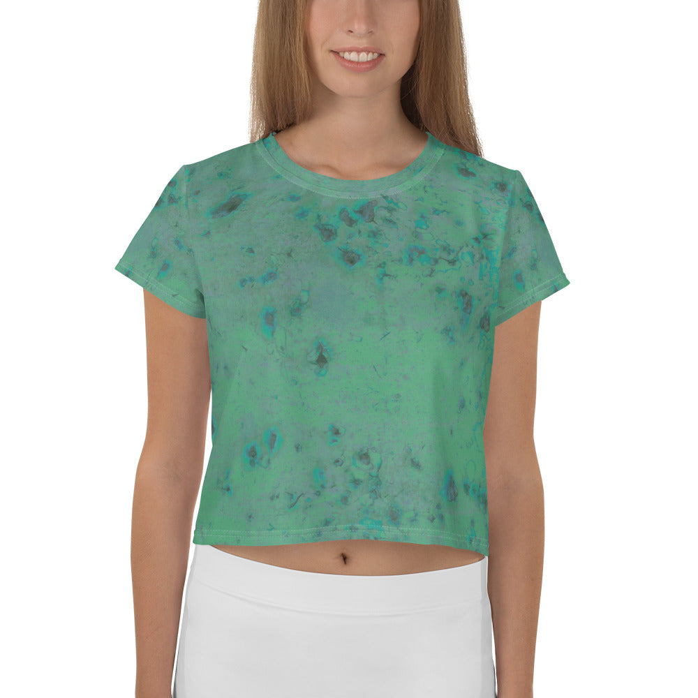 Ruffled Radiance Crop T-Shirt