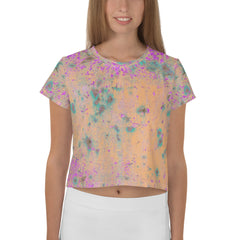 Embroidered Essence Crop T-Shirt