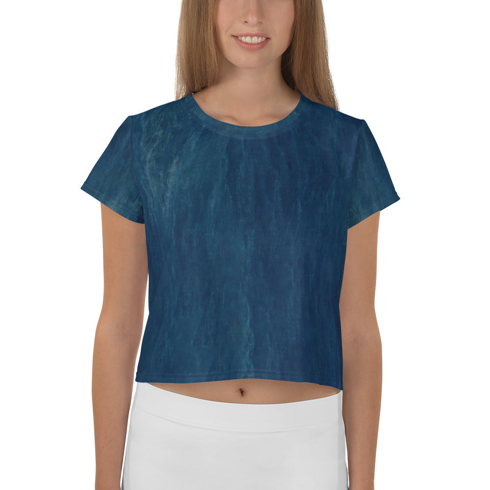 Plush Patchwork Crop T-Shirt