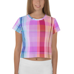 Vibrant Neon Burst Crop T-Shirt, adding a splash of electrifying colors to your fashion ensemble.