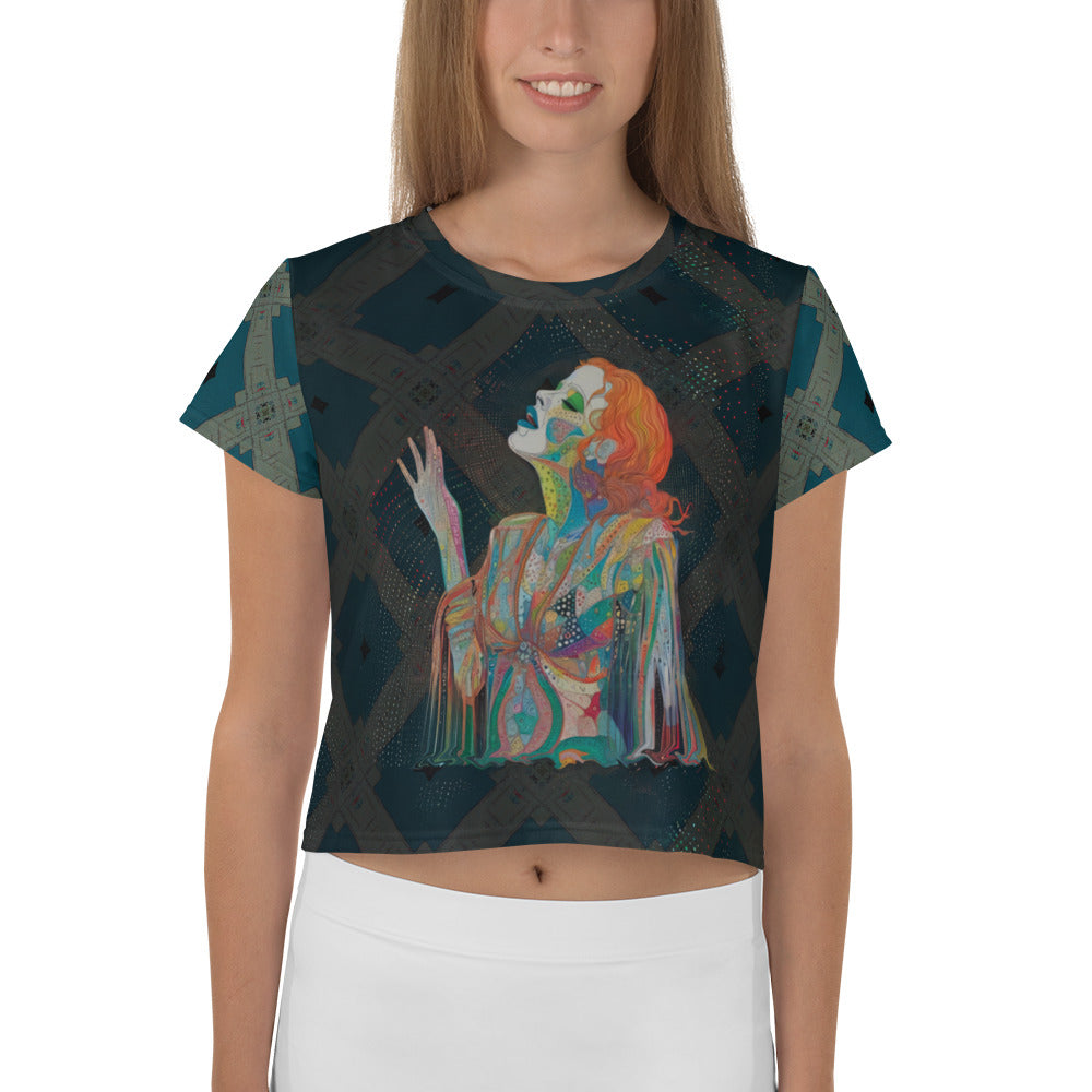 Enchanted Garden Crop Tee Front View