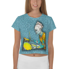 Wildflower Whimsy Women's Crop T-Shirt