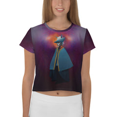 Neon Nights Crop T-shirt styled for a summer day out