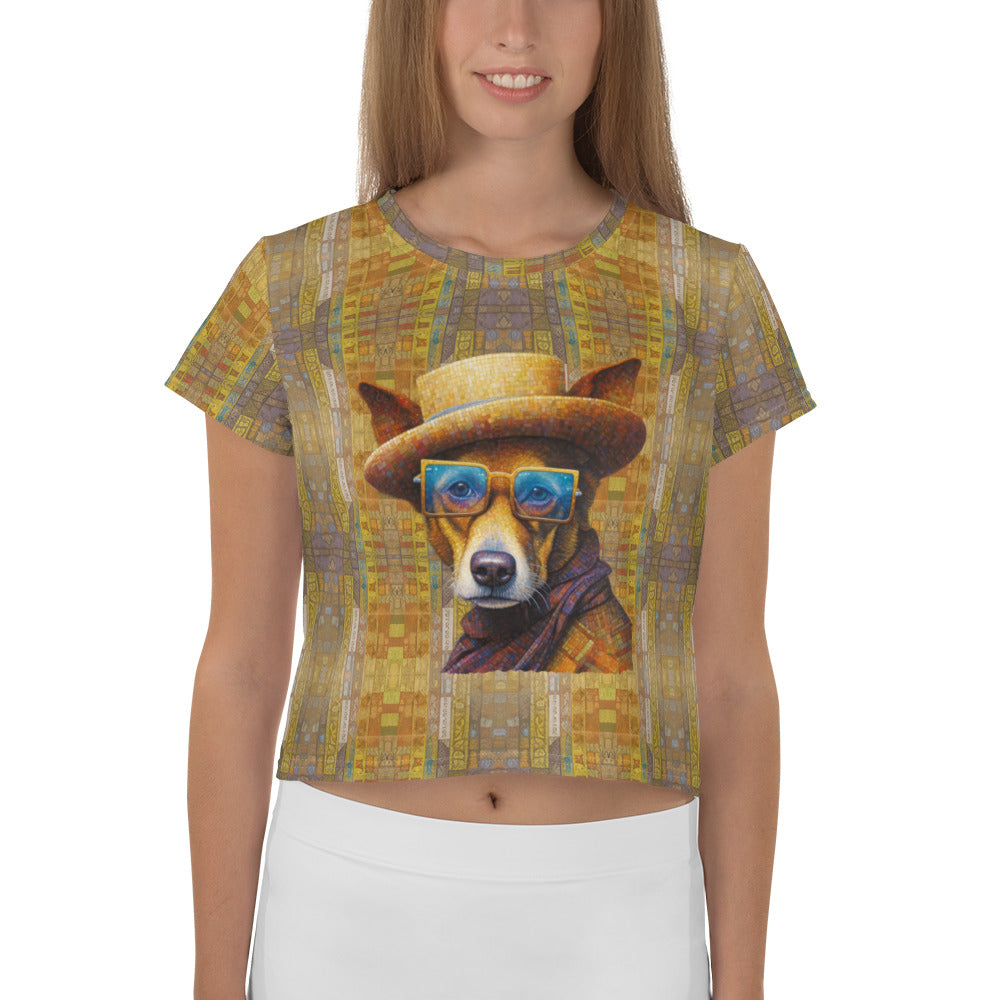 Dog Pals Crop Tee on model