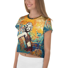 Eye-catching Surfing 5-06 Crop Tee for those who love to stand out