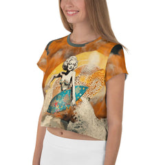 Chic and trendy Surfing 5-04 Crop Tee, ideal for making a summer fashion statement