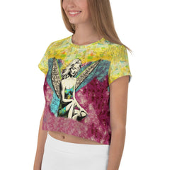 Surfing 1 19 All-Over Print Crop Tee - Beyond T-shirts