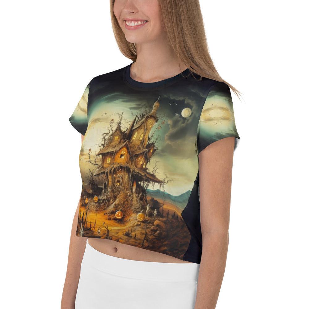 Wickedly Chic All-Over Crop Tee - Beyond T-shirts