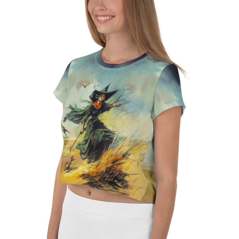 Moonlit Magic All-Over Crop Tee - Beyond T-shirts