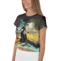 Ghostly Whispers Crop Tee - Beyond T-shirts