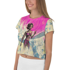 Surf Culture Crop Tee For Women - Beyond T-shirts