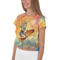 Wave Whisperer Crop T-Shirt - Beyond T-shirts