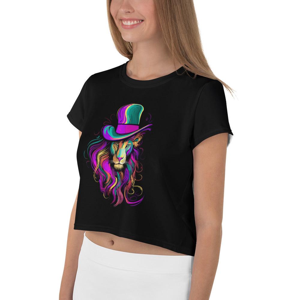 Majestic Mane Crop T-Shirt - Beyond T-shirts