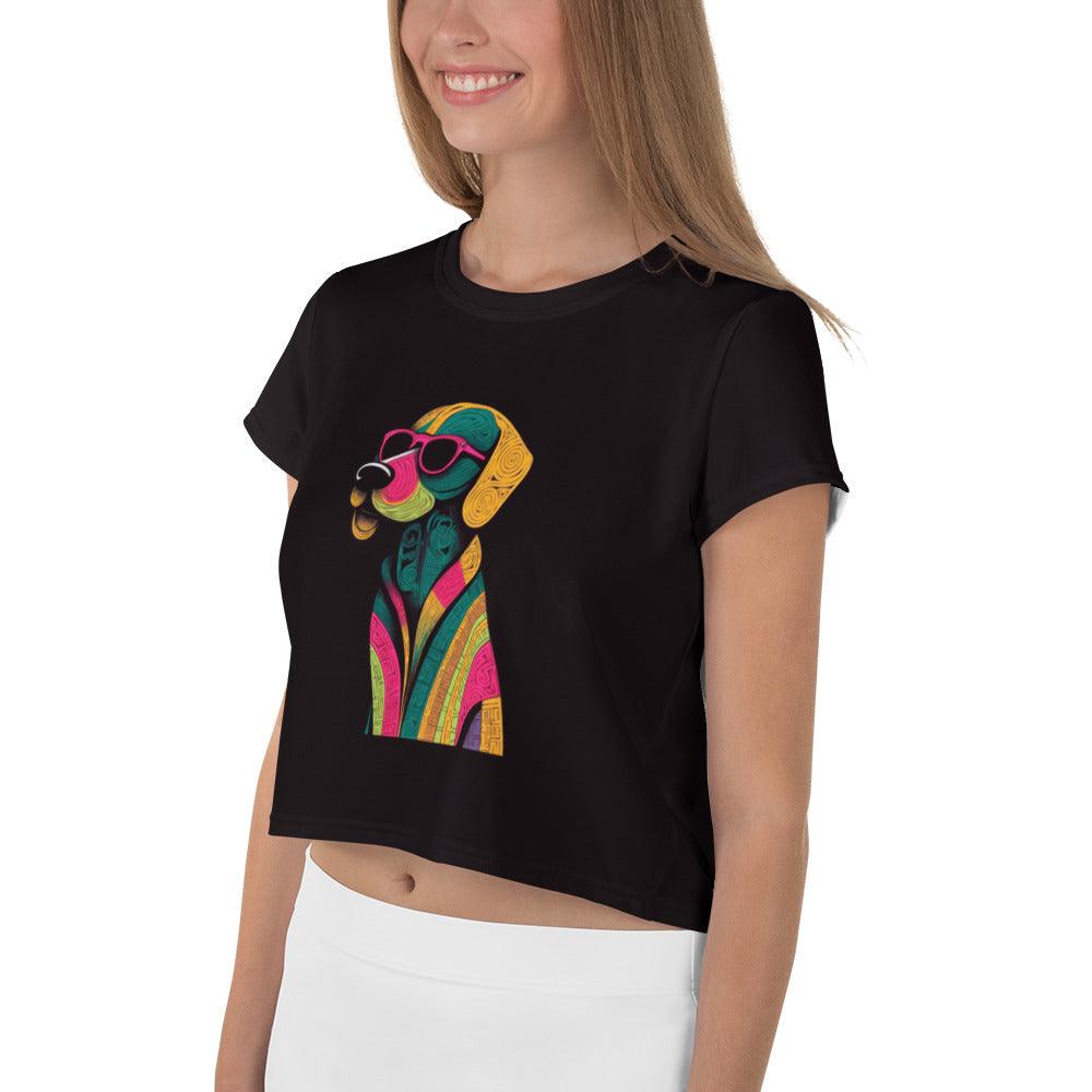 Playful Pup Escapades Crop T-Shirt Collection - Beyond T-shirts