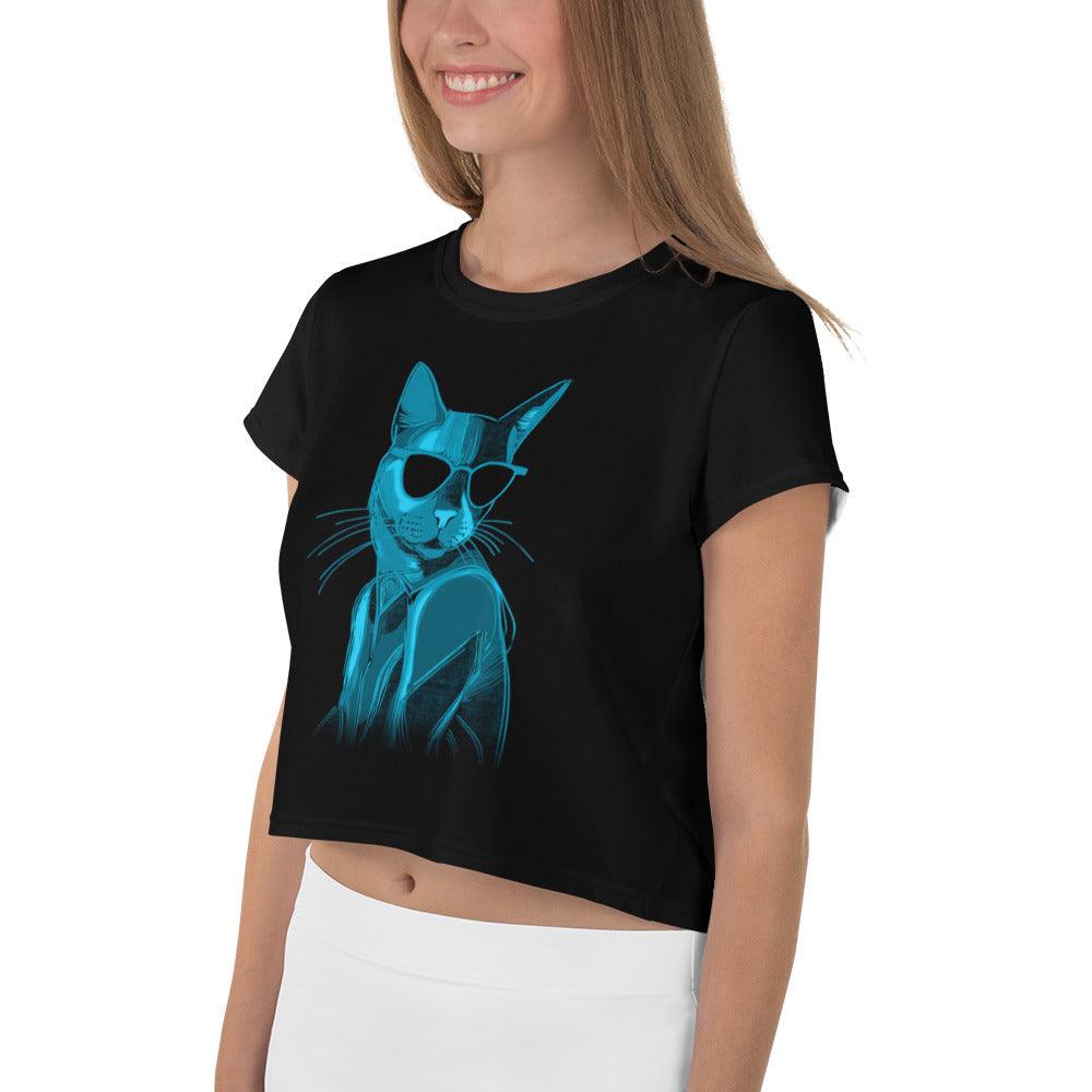 Cats in Bloom Crop T-Shirt Collection - Beyond T-shirts