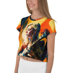 Rock and Roll Vibes Crop Top - Beyond T-shirts