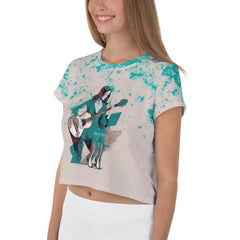 Runway Rhythms Women's Fashion Jam Crop Tee - Beyond T-shirts