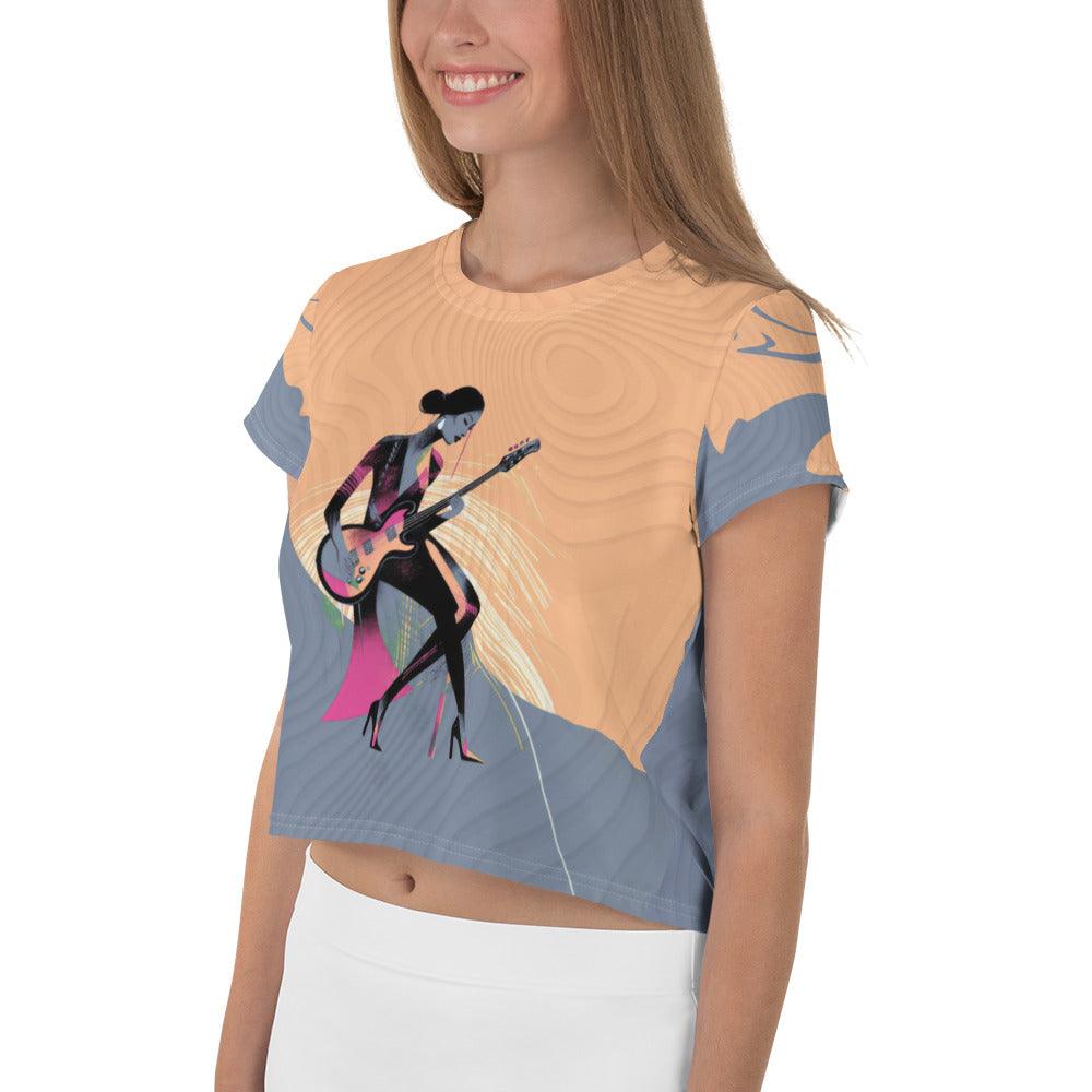 Runway Euphoria Women's Fashion Jam Crop Top - Beyond T-shirts