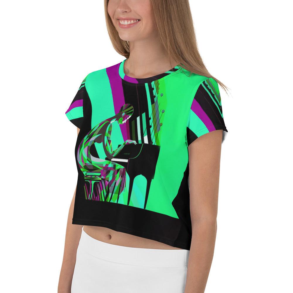 Iconic Elegance Women's Fashion Jam Crop Top - Beyond T-shirts