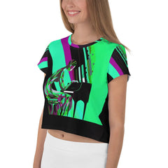 Iconic Elegance Women's Fashion Jam Crop Top - Beyond T-shirts