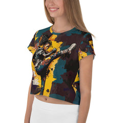 Kickboxing Vibe All-Over Print Crop Top - Beyond T-shirts