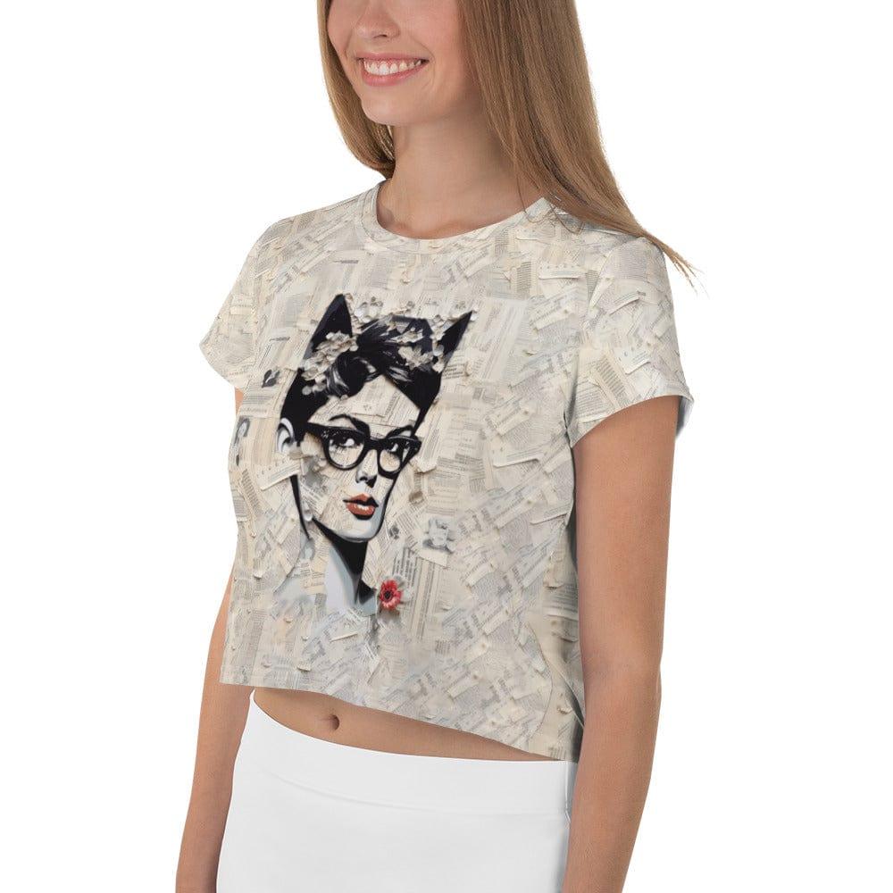 Soundwave Fusion Women's All-Over Print Crop T-Shirt - Beyond T-shirts