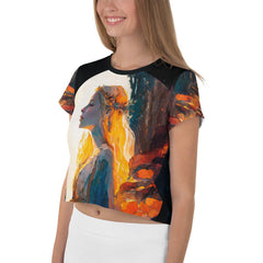 Melody Muse All-Over Print Crop Tee for Women - Beyond T-shirts