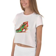 Futuristic Palette Women's Crop Tee - Beyond T-shirts